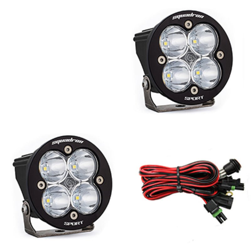 Baja Designs Squadron R Sport Work/Scene Pair LED Light Pods - Clear Light Bars & Cubes