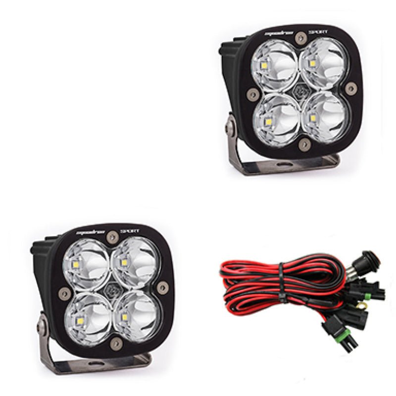 Baja Designs Squadron Sport Work/Scene Pair LED Light Pods - Clear Light Bars & Cubes