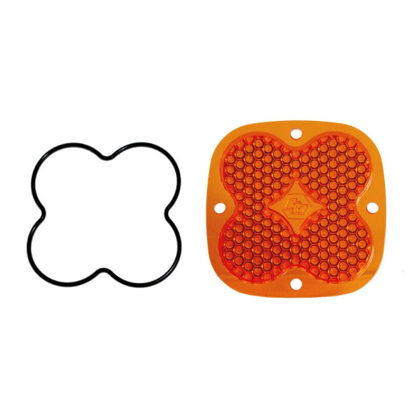 Baja Designs Squadron Work/Scene Factory Amber Lens Replacement Kit - Light Bars & Cubes - Baja Designs