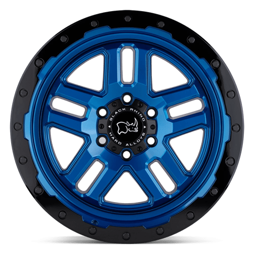 Black Rhino BARSTOW Dearborn Blue W/ Black Ring 20x9.5 +12 6x135mm 87.1mm