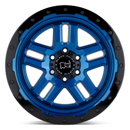 Black Rhino BARSTOW Dearborn Blue W/ Black Ring 20x9.5 +12 6x135mm 87.1mm