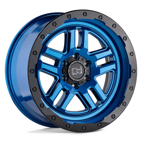 Black Rhino BARSTOW Dearborn Blue W/ Black Ring 20x9.5 +12 6x135mm 87.1mm