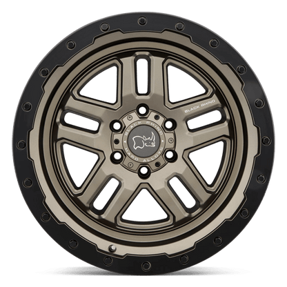 Black Rhino BARSTOW Matte Bronze W/ M-black Ring 20x9.5 +12 6x135mm 87.1mm