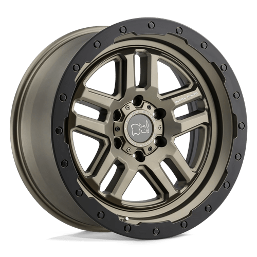 Black Rhino BARSTOW Matte Bronze W/ M-black Ring 20x9.5 +12 6x135mm 87.1mm