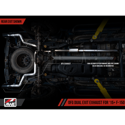 AWE Tuning 2015+ Ford F-150 Non-Resonated Performance Mid Pipe