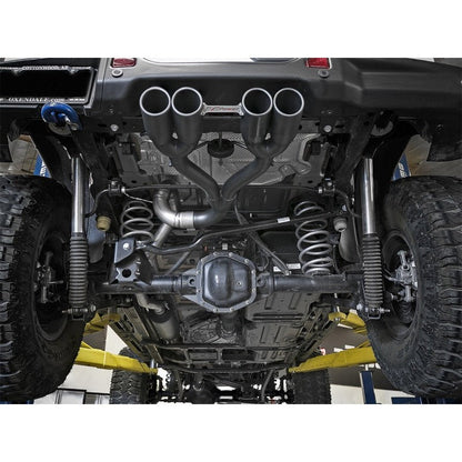 aFe Rebel Series 2.5in. 304 SS C/B Exhaust System 2018 Jeep Wrangler (JL) V6-3.6L - Black Tip