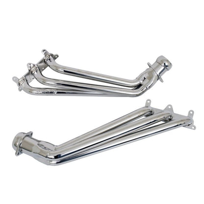 BBK 10 - 11 Camaro V6 Long Tube Exhaust Headers With Converters - 1 - 5/8 Chrome Headers & Manifolds