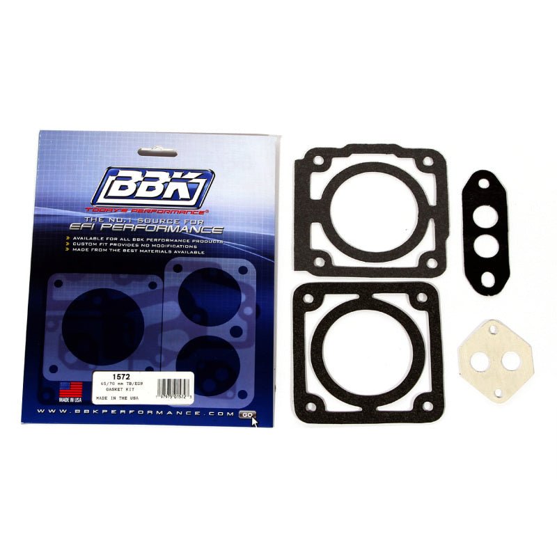 BBK 86 - 93 Mustang 5.0 65 70mm Throttle Body Gasket Kit Air Intake Components