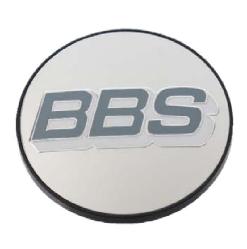 BBS Center Cap 56mm Polished/Grey & White-Wheel Center Caps-BBS