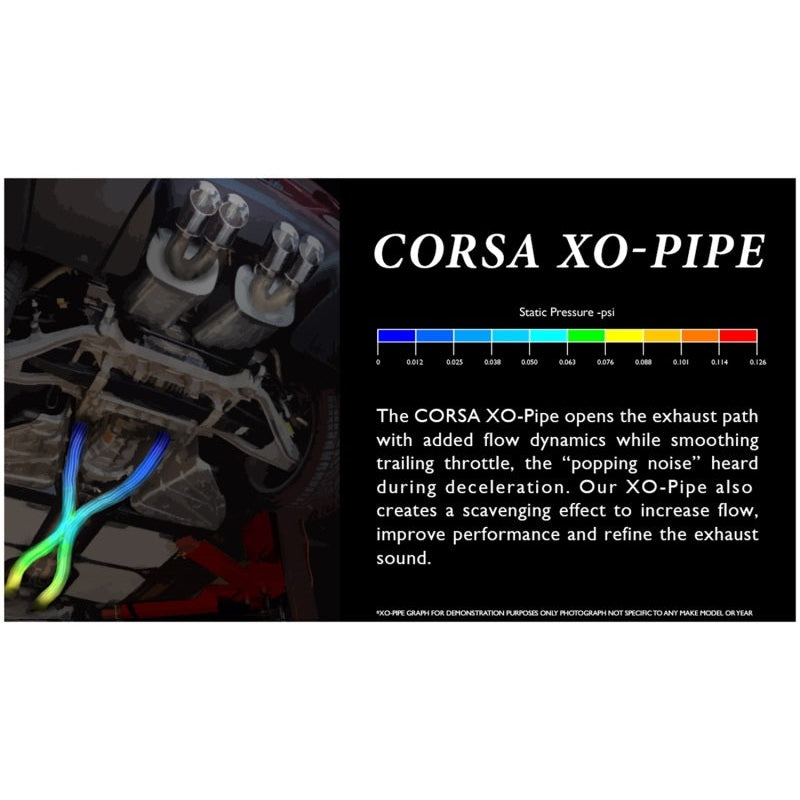 Corsa 05-08 Chevrolet Corvette C6 6.0L V8 Manual XO Pipe Exhaust