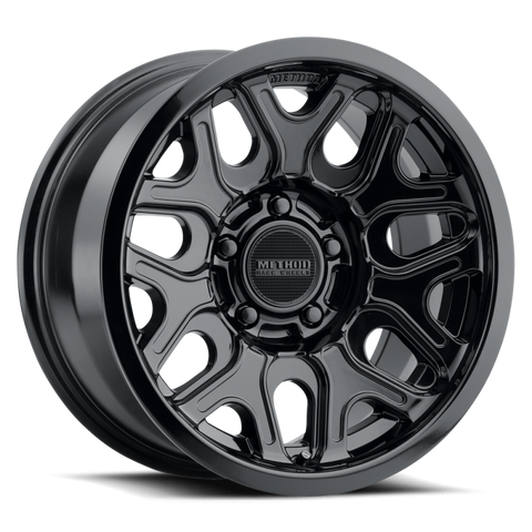 Method MR322 / 17x8.5 / 6x5.5 BP / 0ET / 4.72in BS / 106.25mm CB - Gloss Black Wheel