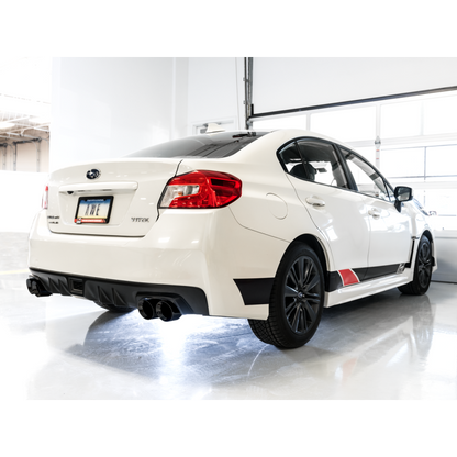 AWE Tuning Subaru WRX/STI VA/GV Sedan Track Edition Exhaust - Diamond Black Tips (102mm)