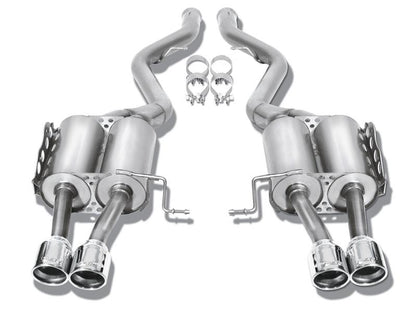 Borla 15-17 Ford F-150 2.7/3.5L V6 / 5.0 V8 2/4WD Black Chrome Angle-Cut Side Exit Catback Exhaust