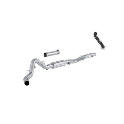 MBRP 06-07 Chevy Silverado / GMC Sierra 2500/3500HD 4in OD CatBack Single Side Exit w/ Downpipe - AL
