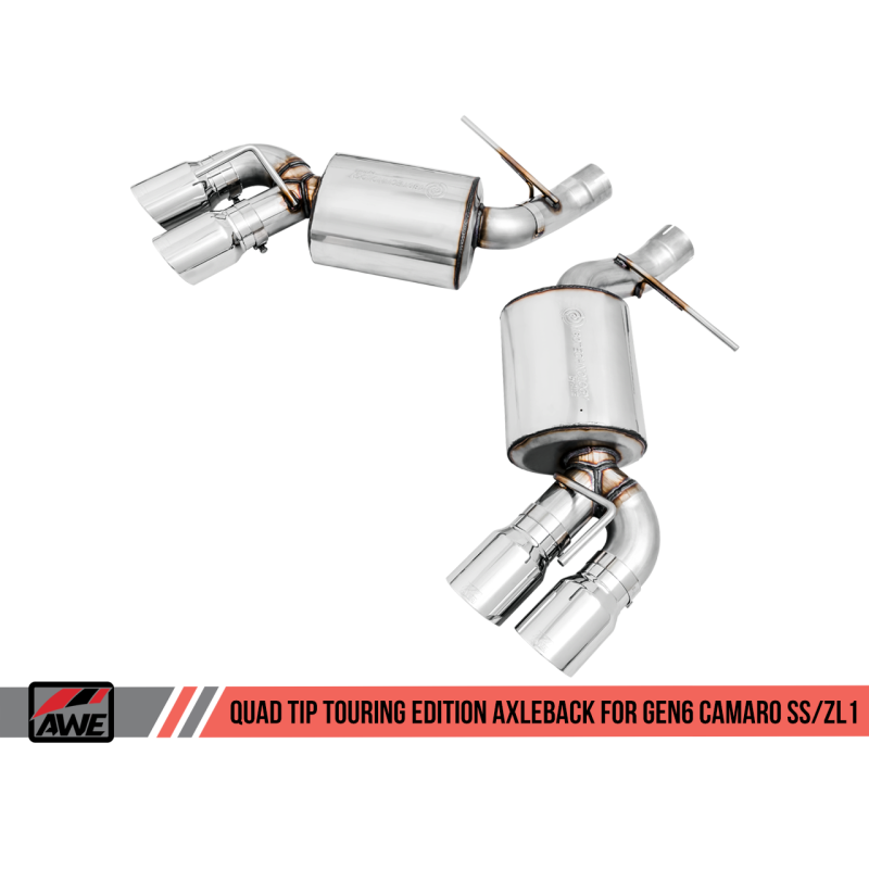 AWE Tuning 16-19 Chevy Camaro SS Quad Outlet Track to Touring Conversion Kit