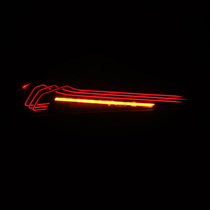 AlphaRex 20-24 Toyota Supra LUXX-Series Laser Style LED Tail Lights Alpha-Black