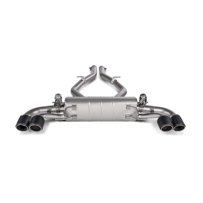Akrapovič Slip-On Line Exhaust (Titanium) w/Carbon Tips - 2016-2020 Alfa Romeo Giulia Quadrifoglio