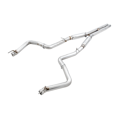 AWE Tuning 2015+ Dodge Challenger 6.4L/6.2L SC Track Edition Exhaust - Quad Chrome Silver Tips