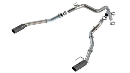 Borla 24-25 Ford Ranger Raptor 2.75in Tail Pipe Kit 4in Tip - Brawler Ceramic Black