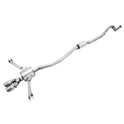 AWE Tuning 2016+ Honda Civic Si Touring Edition Exhaust w/Front Pipe & Dual Chrome Silver Tips
