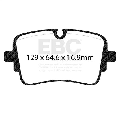 EBC 2020+ Audi A8 Quattro (D5) 3.0TT Yellowstuff Rear Brake Pads