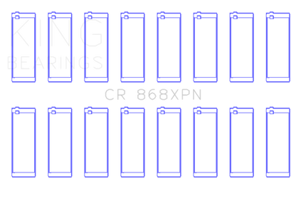 King Engine Bearings Ford Prod V8 4.6L/5.4L (Size 0.026) Performance Rod Bearing Set - Size +0.026mm
