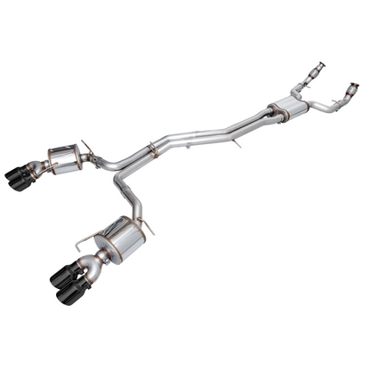 AWE Tuning 19-23 Audi C8 S6/S7 2.9T V6 AWD Touring Edition Exhaust - Diamond Black Tips