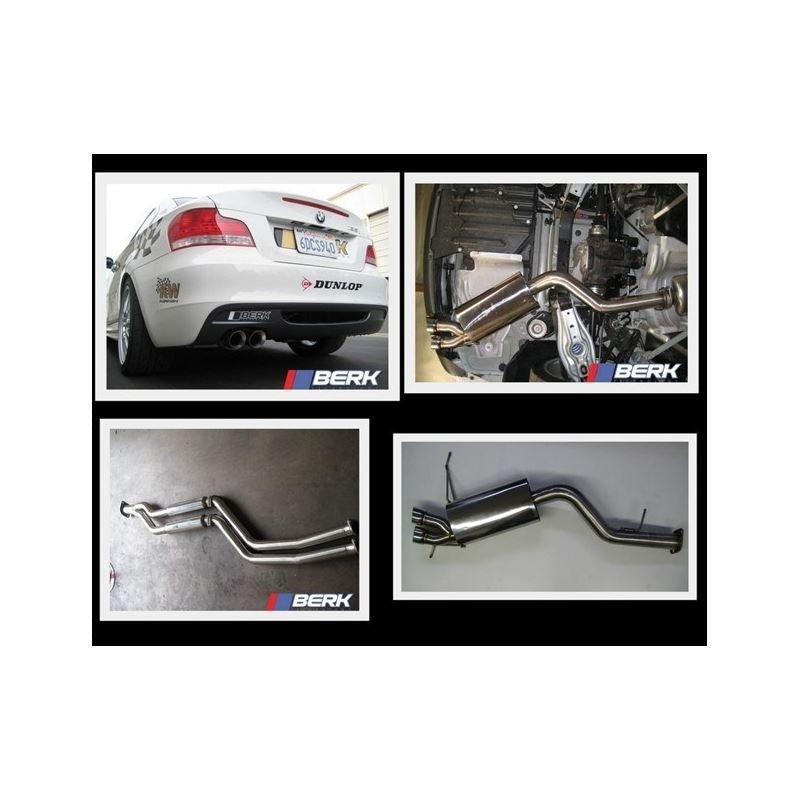 Berk Technology 08+ 135i Downpipe Back Street Performance Exhaust w/ Ceramic Header Back