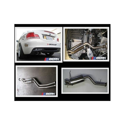 Berk Technology 08+ 135i Downpipe Back Street Performance Exhaust w/ Ceramic Header Back