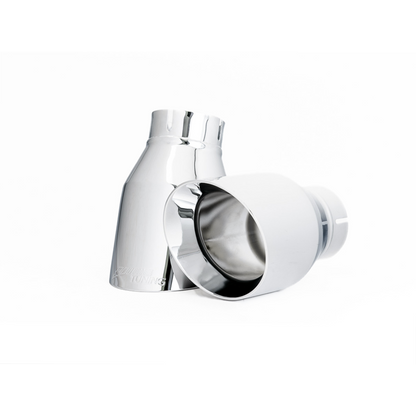 AWE Tuning Audi B9 A4 Track Edition Exhaust Dual Outlet - Chrome Silver Tips (Includes DP)