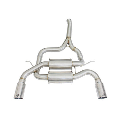 aFe MACHForce XP SS-304 Polish Tip 2.5in Dia Axle Back Exhaust 12-15 BMW 335i (F30) 3.0L (t)