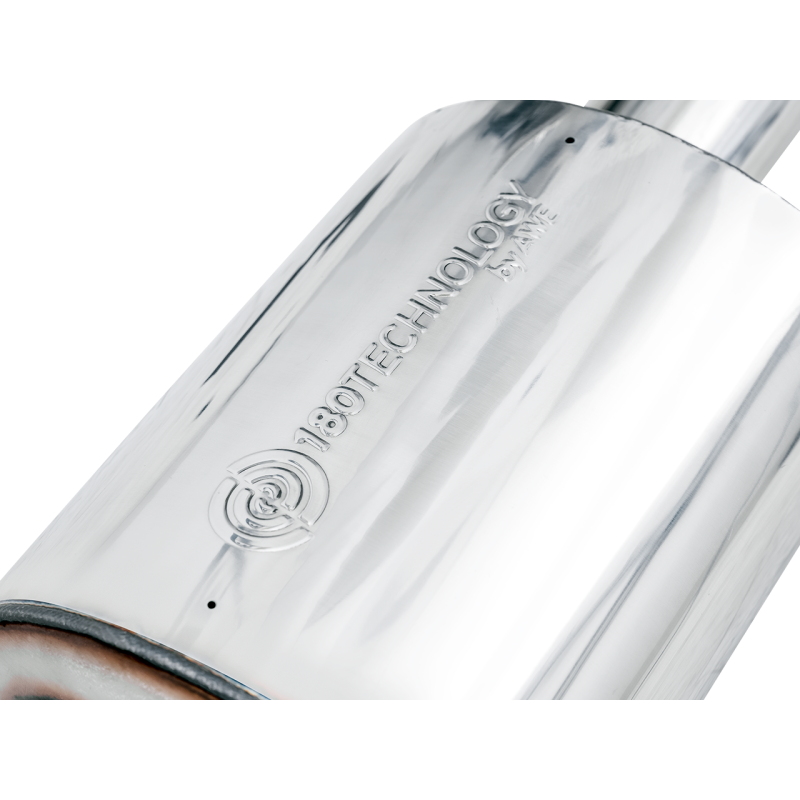 AWE Tuning 4th Gen GM 1500 6.2L 0FG Catback Split Rear Exit (w/ Bumper Cutouts) - Quad Chrome Tips