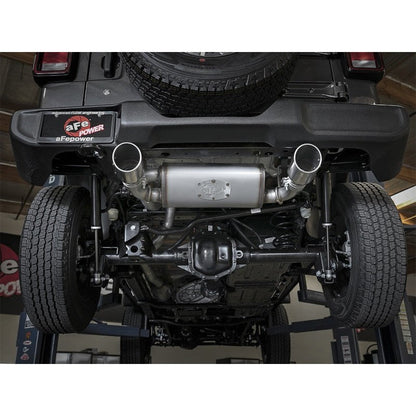 aFe Rebel Series 2.5in 409 SS Cat-Back Exhaust w/ Polished Tips 2018+ Jeep Wrangler (JL) V6 3.6L