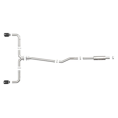 aFe Takeda 2-1/2in 304 SS Cat-Back Exhaust w/ Black Tips 14-18 Mazda 3 L4 2.0L/2.5L
