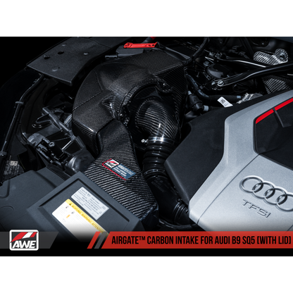 AWE Tuning Audi B9 SQ5 3.0T AirGate Carbon Fiber Intake w/ Lid