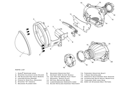 Bi - Xenon: Morimoto Mini D2S 5.0: (Round Lens/LHD) - Projectors - Morimoto