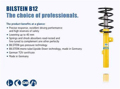 Bilstein B12 2011-2017 Porsche Cayenne V6 / V8 Front and Rear Suspension Kit-Shock & Spring Kits-Bilstein