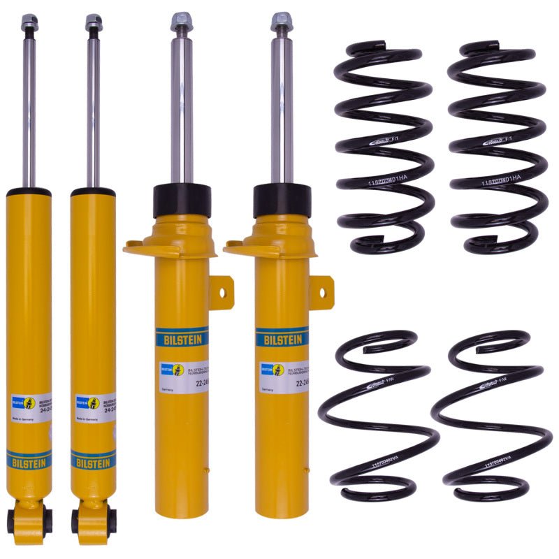 Bilstein B12 (Pro-Kit) 14-16 Mini Cooper S L4 2.0L Front and Rear Suspension Kit-Shock & Spring Kits-Bilstein