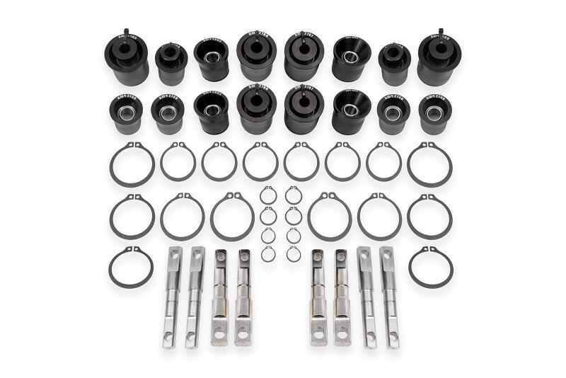 BMR 06-13 Chevrolet Corvette (C6) Z06/ZR1 Front & Rear Control Arm Bearing Kit - Black Anodized-Bushing Kits-BMR Suspension