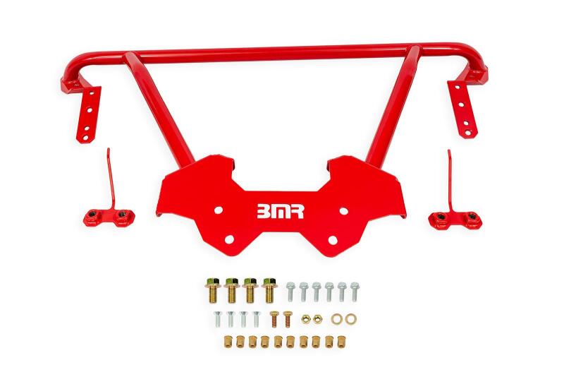 BMR 68-72 Chevrolet Monte Carlo (A-Body) Front Chassis Reinforcement Brace - Red-Chassis Bracing-BMR Suspension