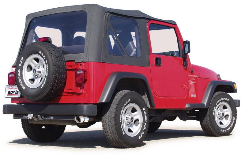 Borla 00-06 Jeep Wrangler Sport/SE/X/Rubicon Sahara 2.5L/4cyl 4.0L/6cyl SS Catback Exhaust-Catback-Borla