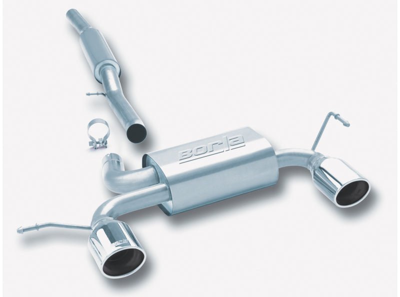 Borla 01-06 Audi TT Quattro 1.8T 225HP MT AWD 2dr Single Split Rear Exit SS Catback Exhaust-Catback-Borla