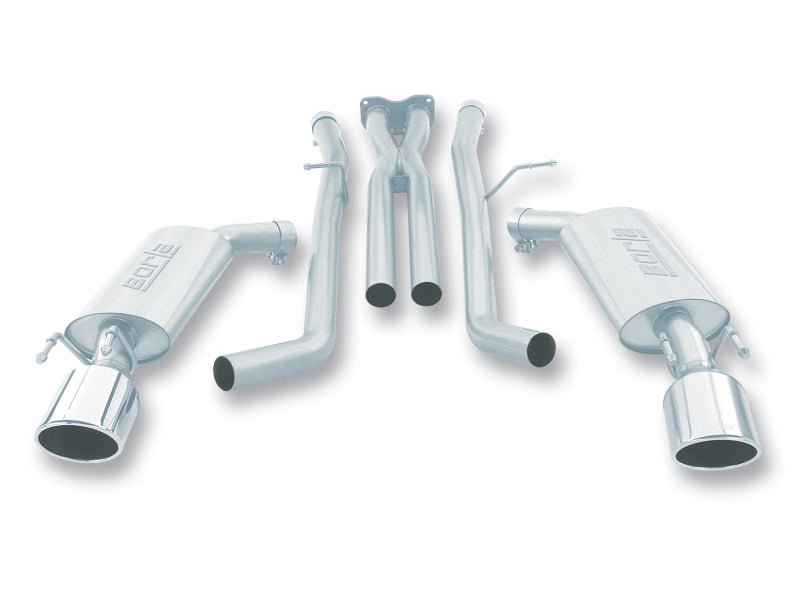 Borla 05-06 Pontiac GTO Coupe 2dr 6.0L 8cyl AT/MT 4spd/6spd RWD SS Catback Exhaust w/ inXin Pipe-Catback-Borla