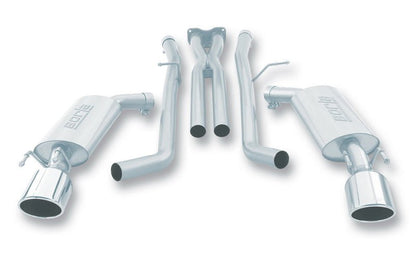 Borla 05-06 Pontiac GTO Coupe 2dr 6.0L 8cyl AT/MT 4spd/6spd RWD SS Catback Exhaust w/ inXin Pipe-Catback-Borla