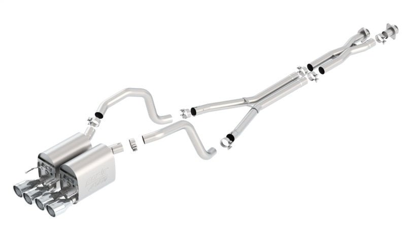 Borla 05-08 Chevrolet Corvette Coupe/Convertible 2dr 6.2L 8cyl AT/MT 6spd ATAK SS Catback Exhaust-Catback-Borla