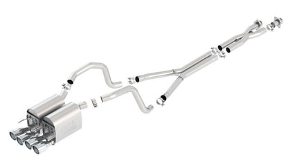 Borla 05-08 Chevrolet Corvette Coupe/Convertible 2dr 6.2L 8cyl AT/MT 6spd ATAK SS Catback Exhaust-Catback-Borla