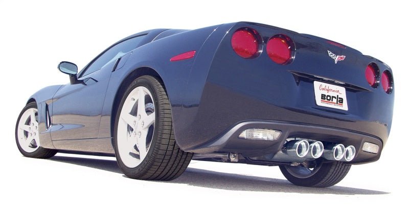 Borla 05-08 Corvette Coupe/Conv 6.0L/6.2L 8cyl 6spd RWD Touring SS Exhaust (rear section only)-Axle Back-Borla