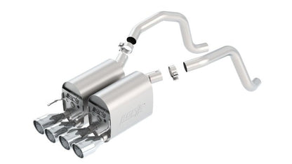 Borla 05-08 Corvette Coupe/Conv 6.0L/6.2L 8cyl 6spd RWD Touring SS Exhaust (rear section only)-Axle Back-Borla