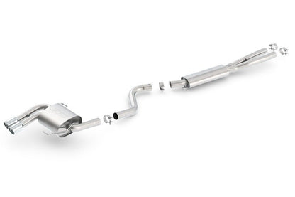 Borla 08-12 BMW 328i Sdm E90 2.0L RWD Dual Left Rear Exit Touring Cat-Back Exhaust-Catback-Borla