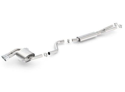 Borla 08-12 BMW 328i Sdm E90 2.0L RWD Dual Left Rear Exit Touring Cat-Back Exhaust-Catback-Borla